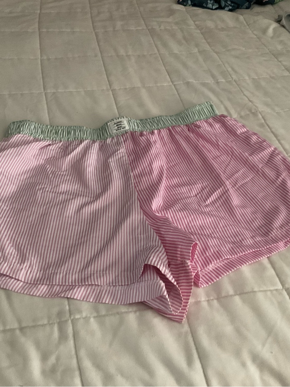 SHEIN Pink Striped Women Shorts